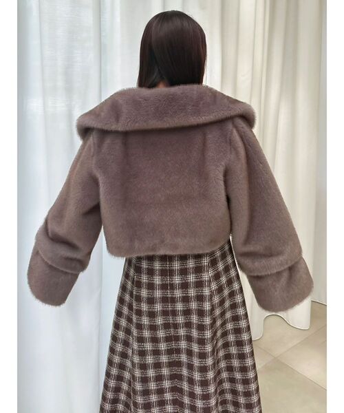 dazzlin（ダズリン） コート アウター ビットショートミンクライク