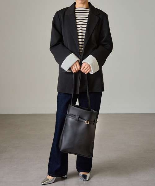 「MAISON BREEZE」 トートバッグ FREE グレイッシュベージュ レディース_画像5