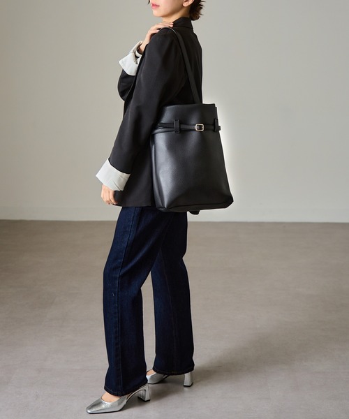 「MAISON BREEZE」 トートバッグ FREE グレイッシュベージュ レディース_画像7