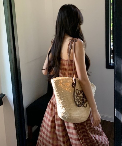 「LADY LIKE」 キャミソールワンピース M ベージュ レディース_画像6