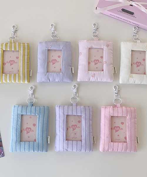 LYEON（リヨン） カードケース 推し活トレカホルダー/ハート刺繍カード