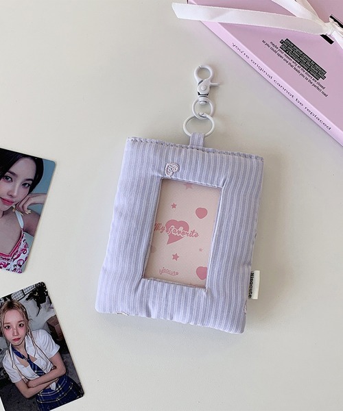 LYEON（リヨン） カードケース 推し活トレカホルダー/ハート刺繍カード