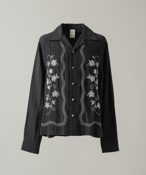 Casper John（キャスパージョン） シャツ Flower embroidery shirts