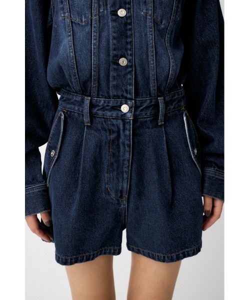 MOUSSY（マウジー） オールインワン DENIM SHORT ジャンプスーツ