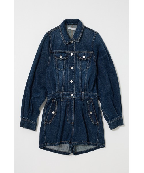 wudgeboy denim jump suitデニムジャンプスーツ L 完売品 wudgeboy