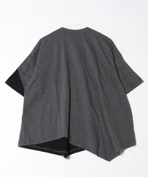 「gomme」 半袖Tシャツ MEDIUM ブラック×ホワイト レディース_画像2
