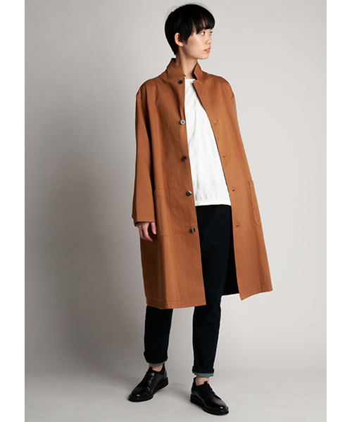 「Plantation」 コート M size ネイビー レディース_画像4