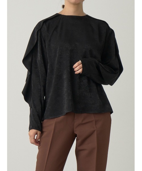 「MIESROHE」 長袖ブラウス FREE ブラック レディース_画像4