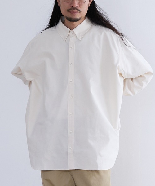 A blends シャツ A blends BIGシルエットオックスフォードシャツ