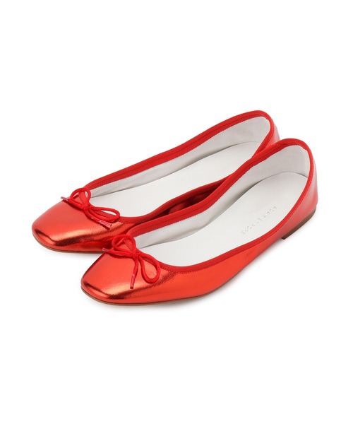 「ADAM ET ROPE'」 バレエシューズ 23.5cm シルバー レディース_画像6