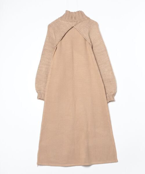 [titivate] вязаный ансамбль S бежевый женский 