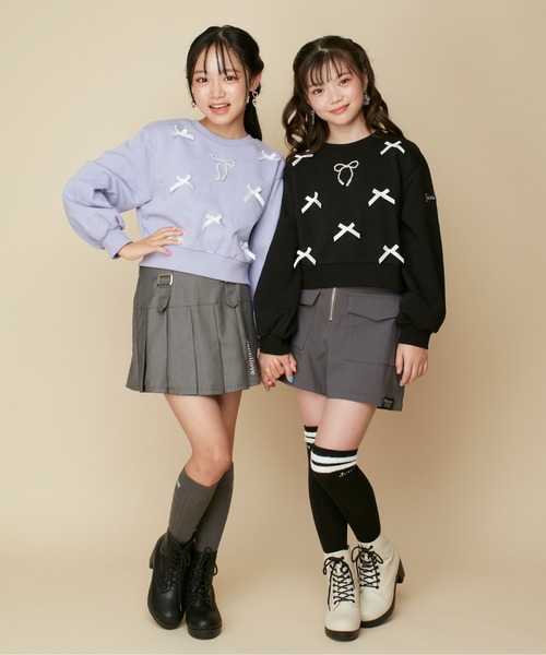 「JENNI love」 「KIDS」スウェットカットソー 160cm サックスブルー キッズ_画像2