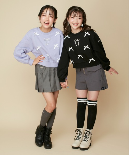 「JENNI love」 「KIDS」スウェットカットソー 160cm サックスブルー キッズ_画像3