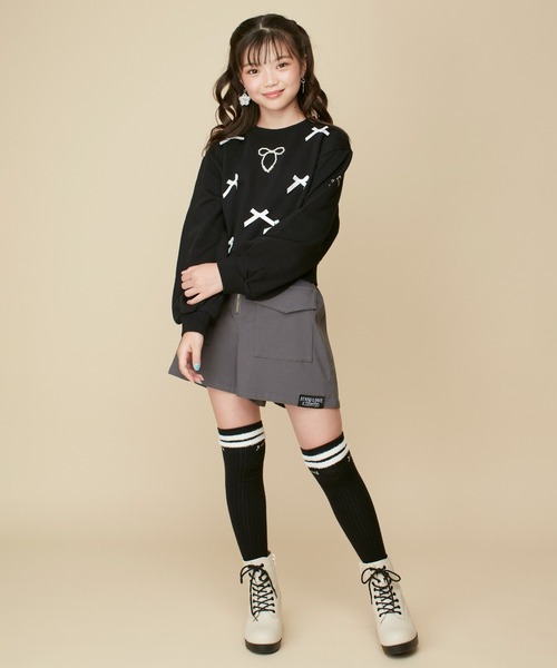 「JENNI love」 「KIDS」スウェットカットソー 160cm サックスブルー キッズ_画像4