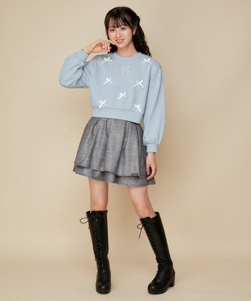 「JENNI love」 「KIDS」スウェットカットソー 160cm サックスブルー キッズ_画像9