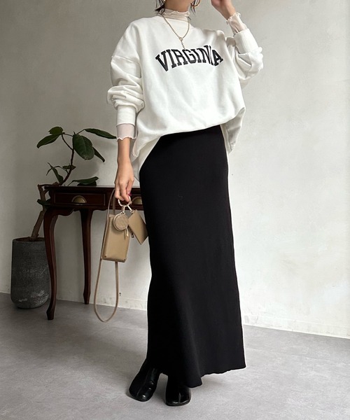 「DouDou」 タイトスカート FREE ホワイト レディース_画像7