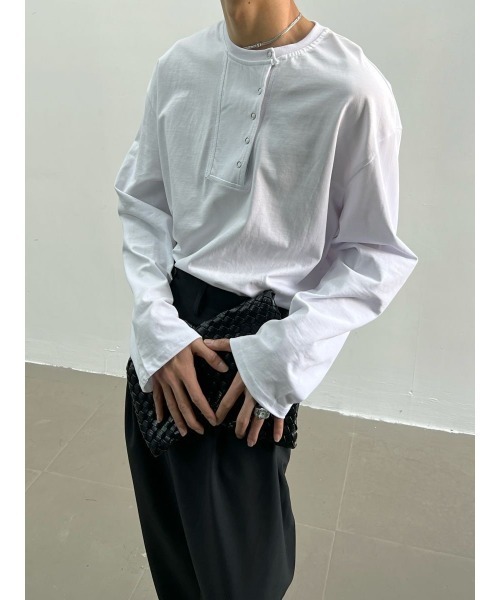 「FreeZone」 スウェットカットソー F ブラック メンズ_画像9