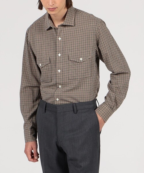 TOMORROWLAND トゥモローランド トップス M ブラウン メンズ TOMORROWLAND（トゥモローランド） 長袖シャツ M ブラウン系その他