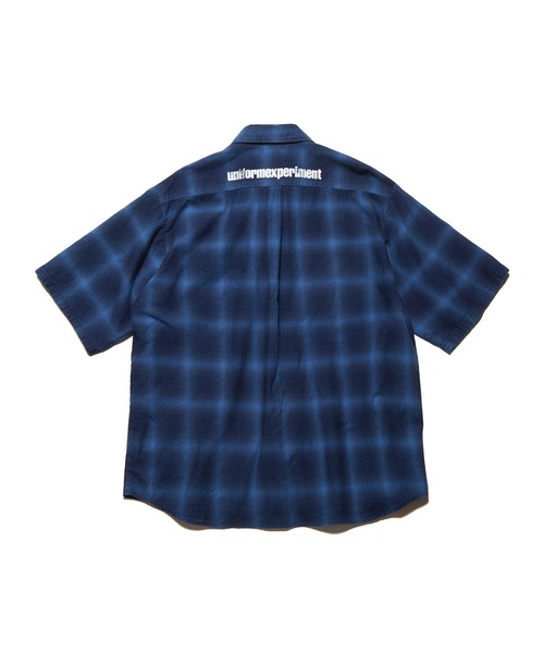 uniform experiment シャツ ROPE INDIGO RELAX-FIT S/S SHIRT メンズ