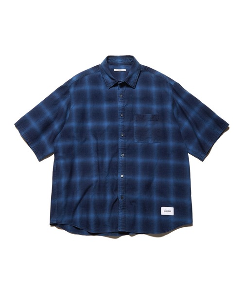 uniform experiment シャツ 半袖 ROPE INDIGO RELAX-FIT S/S SHIRT