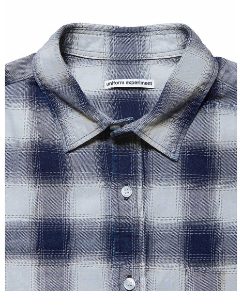 uniform experiment シャツ 半袖 ROPE INDIGO RELAX-FIT S/S SHIRT