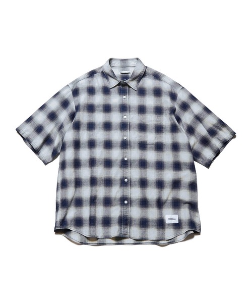 uniform experiment シャツ 半袖 ROPE INDIGO RELAX-FIT S/S SHIRT