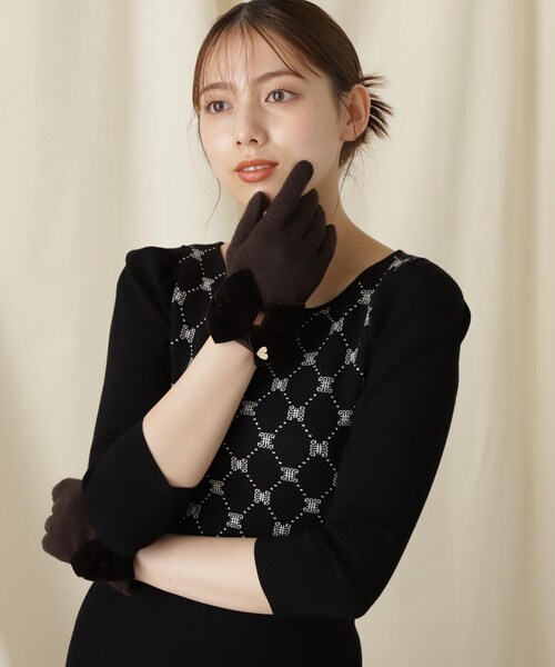 「JILL by JILL STUART」 手袋 FREE ブラウン レディース_画像6