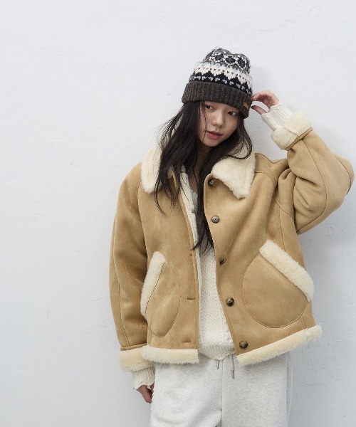 90s マルジェラ期 allegri ムートン ボア コート ジャケット 90's allegri designer by Martin Margiela Black boa coat italy made