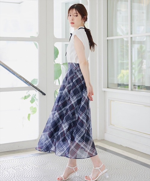 「SWINGLE」 フレアスカート FREE ホワイト系その他6 レディース_画像7