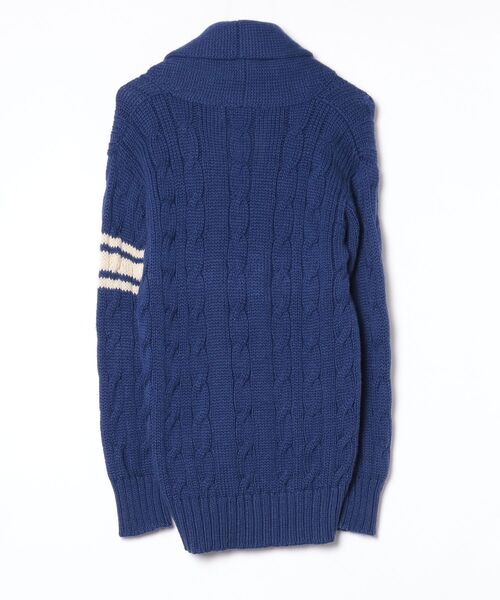 「James Charlotte」 ニットカーディガン 34 ブルー レディース_画像2