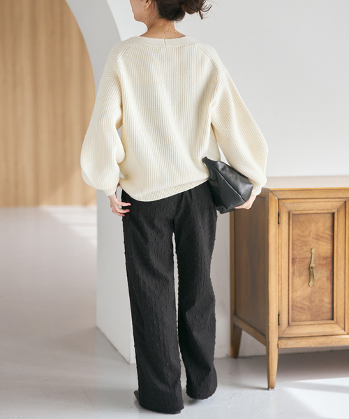 Ｍai　Spick&Span ドットジャガードイージーパンツ Spick＆Span（スピック アンド スパン） パンツ 「WEB限定 / 追加