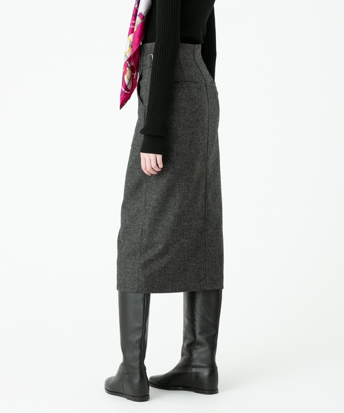 「allureville」 スカート 2 グレー レディース_画像4