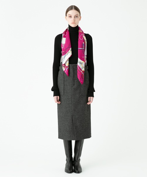「allureville」 スカート 2 グレー レディース_画像6