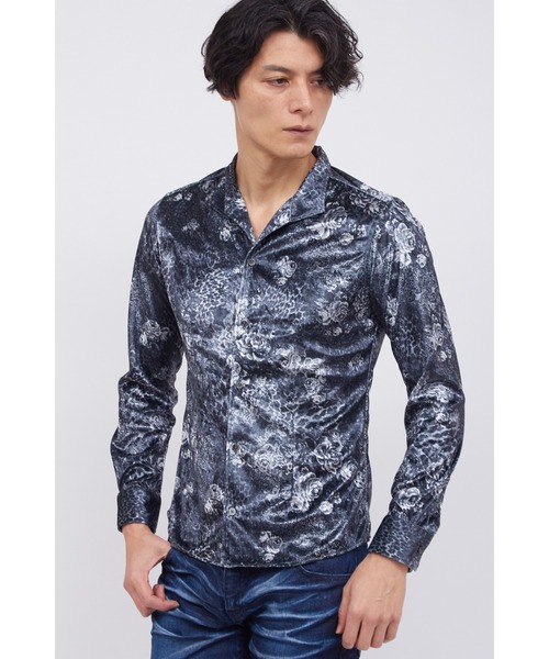 TORNADO MART（トルネードマート） シャツ レオパードローズプリント