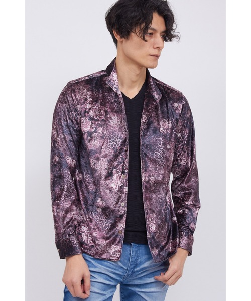 TORNADO MART（トルネードマート） シャツ レオパードローズプリント