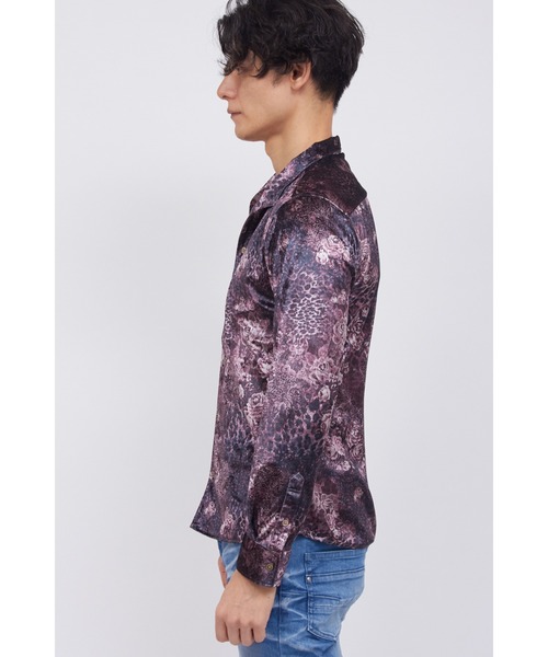 TORNADO MART（トルネードマート） シャツ レオパードローズプリント