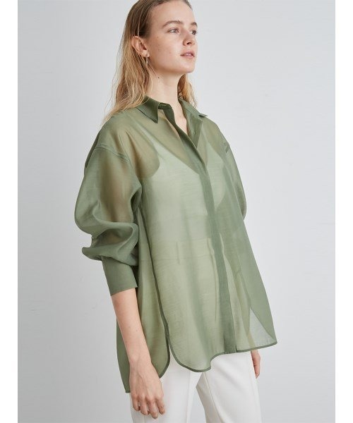 「styling/」 長袖シャツ ONE SIZE ホワイト レディース_画像8