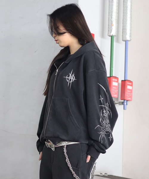 ATMARK ブラック パーカーとパンツ セットアップ ATMARK パーカー 「2サイズ展開 / UNISEX 」ATMARKクラウンロゴ
