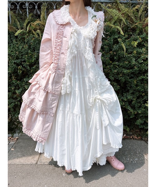 PINK HOUSE（ピンクハウス） ワンピース たくし上げリボン付きローン