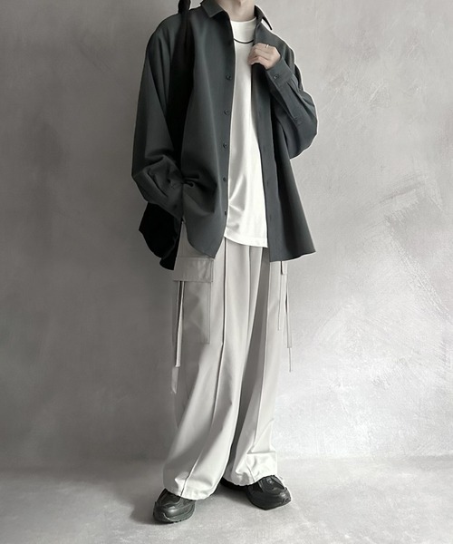 「SERACE」 カーゴパンツ M チャコールグレー メンズ_画像3