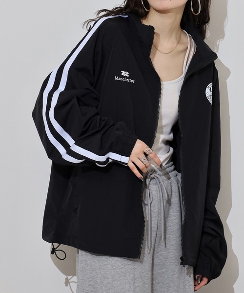 「FUNALIVE」 ナイロンブルゾン LL チャコールグレー メンズ_画像3