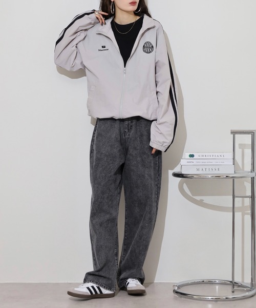 「FUNALIVE」 ナイロンブルゾン LL チャコールグレー メンズ_画像6