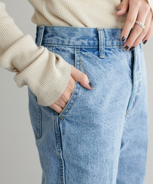 [DISCOAT] Denim брюки LARGE sax голубой женский 