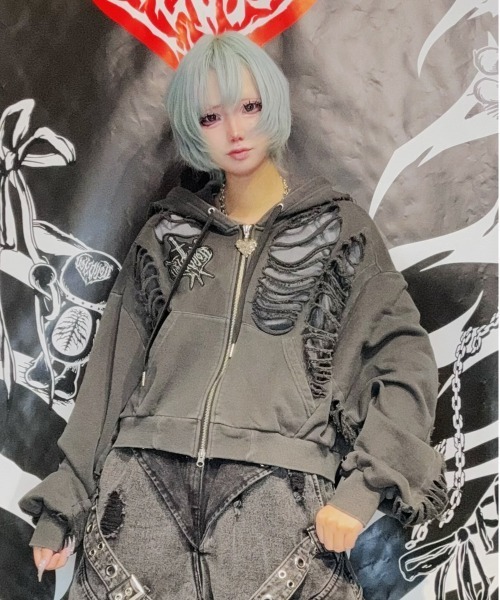 BACKSTAGE PASS（バックステージパス） パーカー DESTROY HOODIE-VEIN