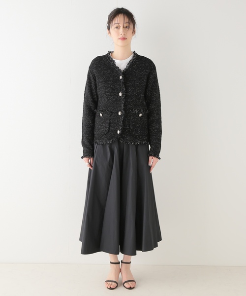 「Plage」 ツイードジャケット FREE ブラック レディース_画像4