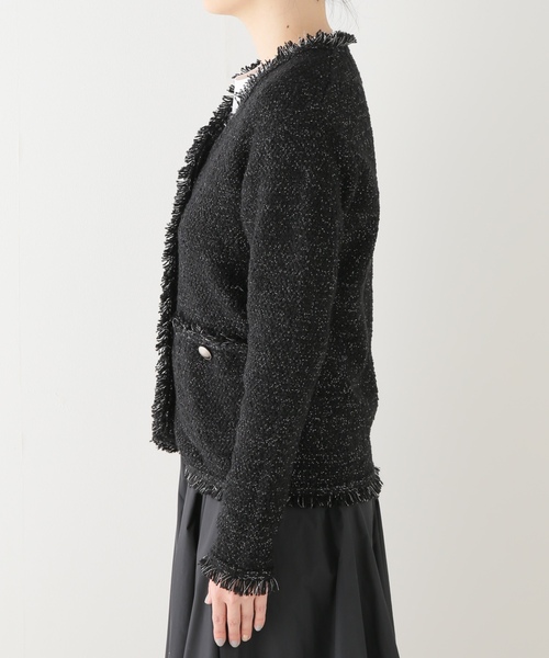 「Plage」 ツイードジャケット FREE ブラック レディース_画像5
