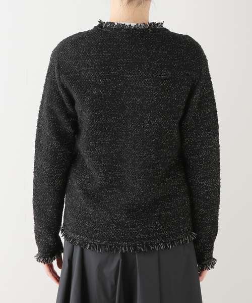 「Plage」 ツイードジャケット FREE ブラック レディース_画像6