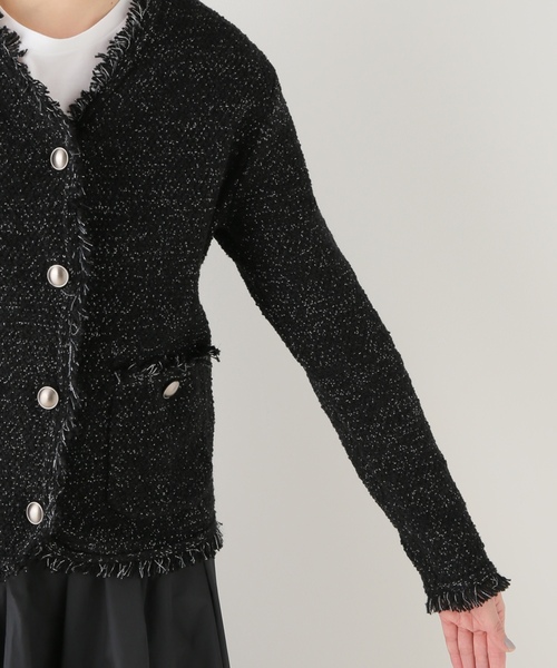 「Plage」 ツイードジャケット FREE ブラック レディース_画像9