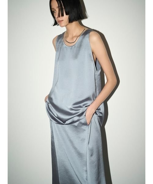 「styling/」 ロングスカート 1 ブルー レディース_画像6