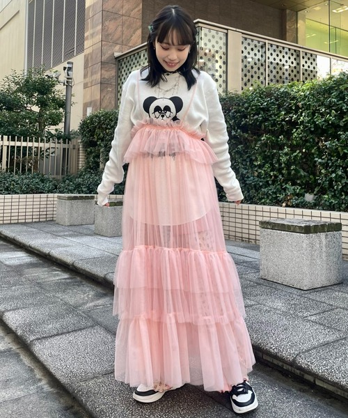 「Candy Stripper」 長袖カットソー 2 ヘザーグレー レディース_画像9